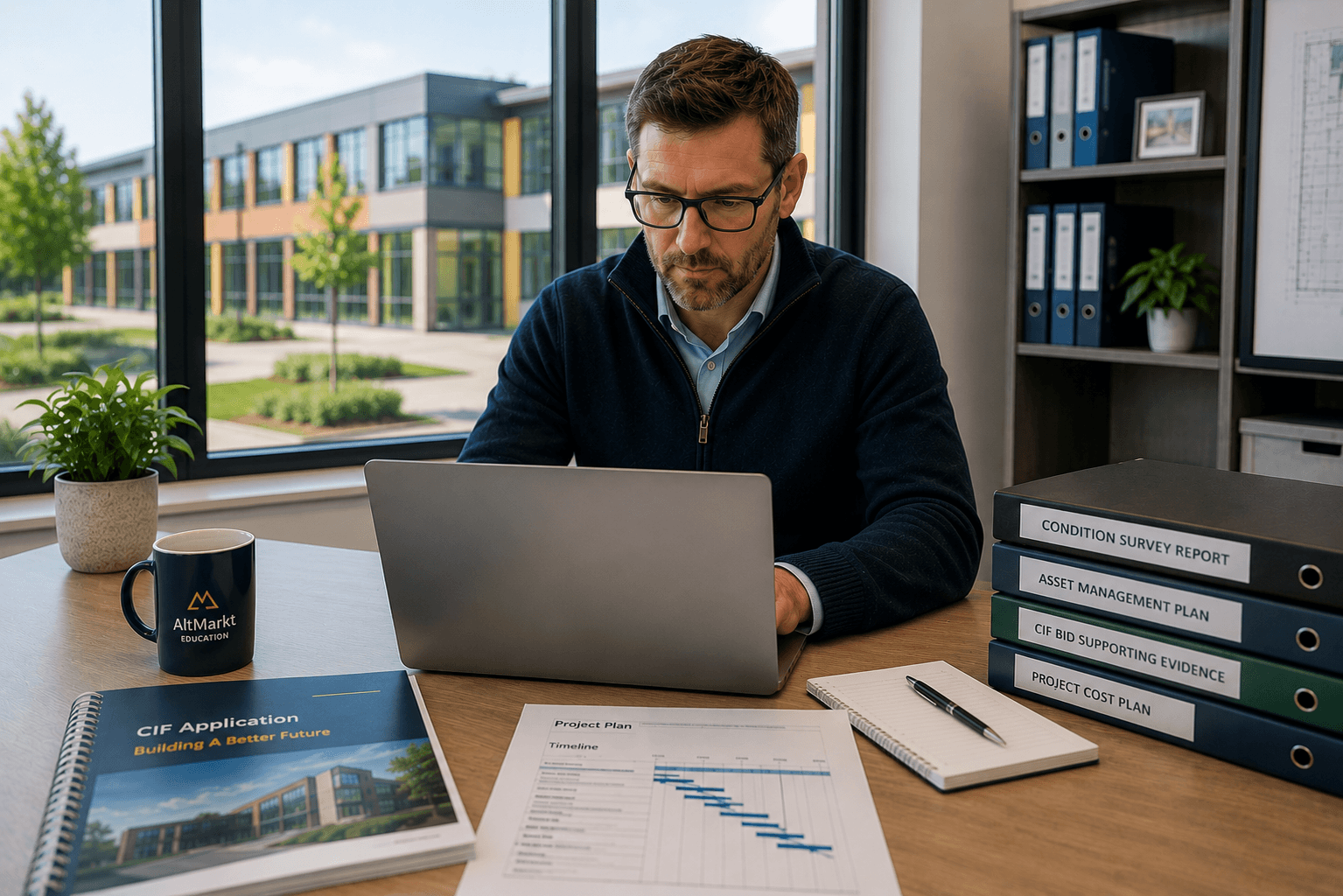 Capital funding proposal being prepared with project documents and estate information