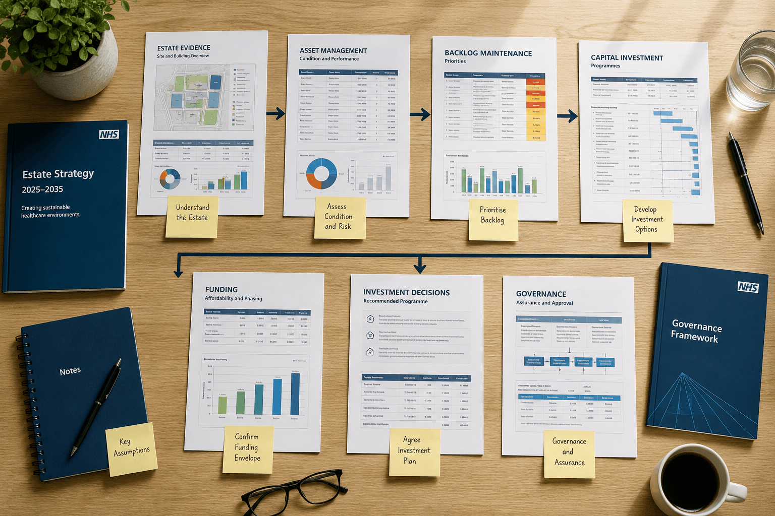 Healthcare estate planning documents and capital investment priorities