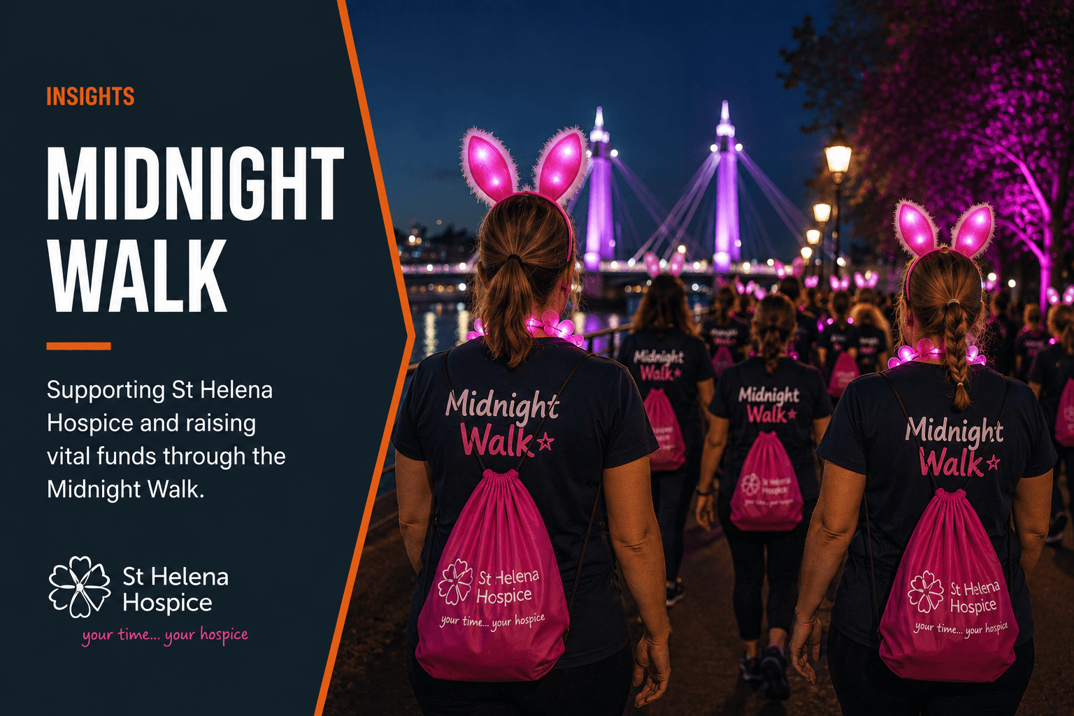 Midnight Walk supporting St Helena Hospice
