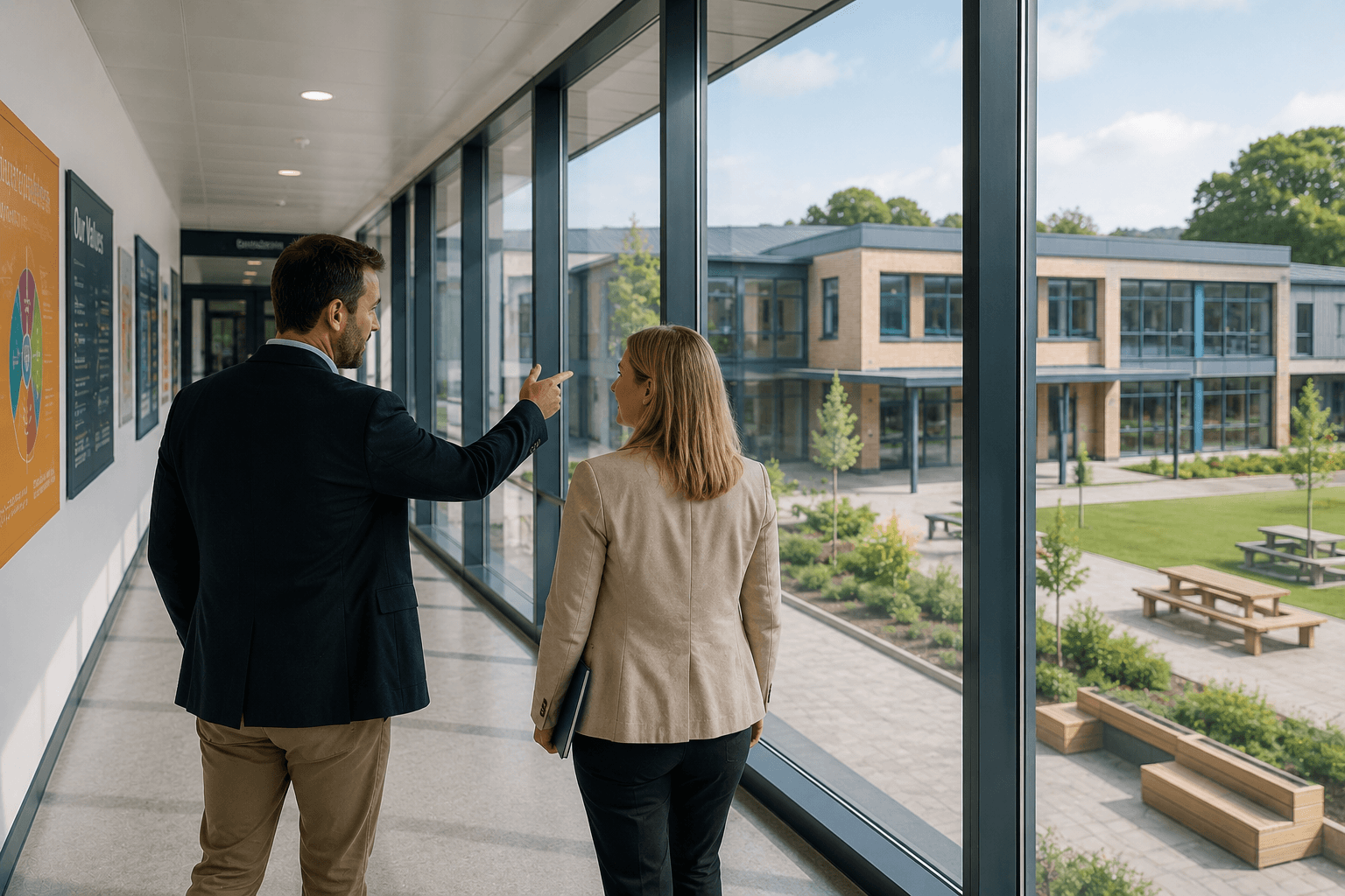 Estate walkthrough during a feasibility study in a public sector building