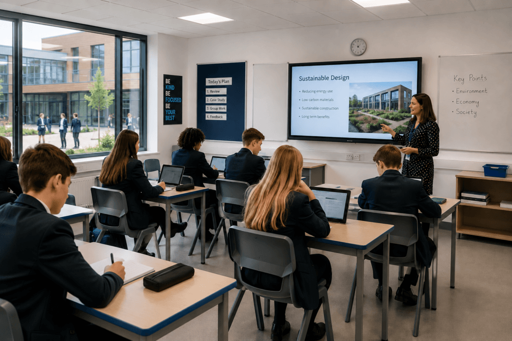 Completed classroom refurbishment project managed through contract administration